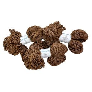 3 Skeins Brown Sheep Lanaloft Bulky Copper Mountain 160 Yds/skein